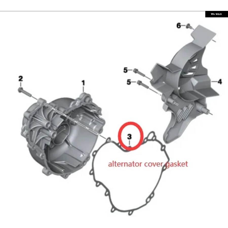 並行輸入品バイク クランクケース カバー シリンダー ガスケットキット セット BMW F700GS 11-17 F650GS 07-12 F800GS 07-16 ADVENTURE 12-17の画像