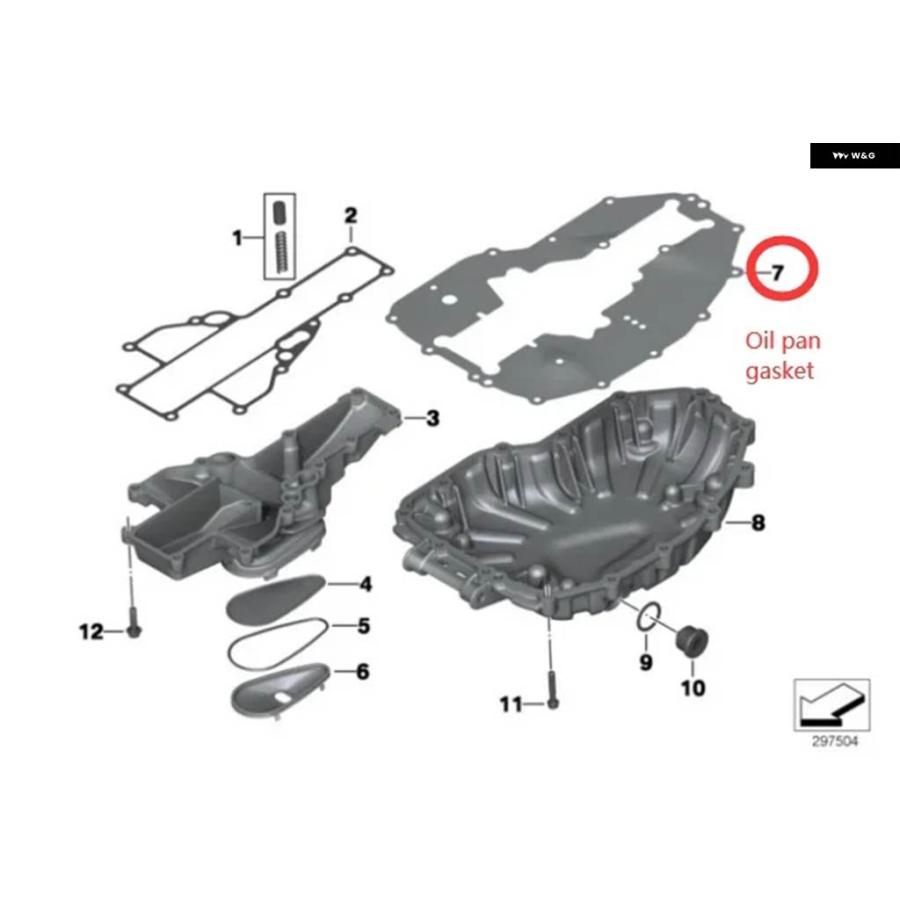 並行輸入品バイク クランクケース カバー シリンダー ガスケットキット セット BMW F700GS 11-17 F650GS 07-12 F800GS 07-16 ADVENTURE 12-17の画像