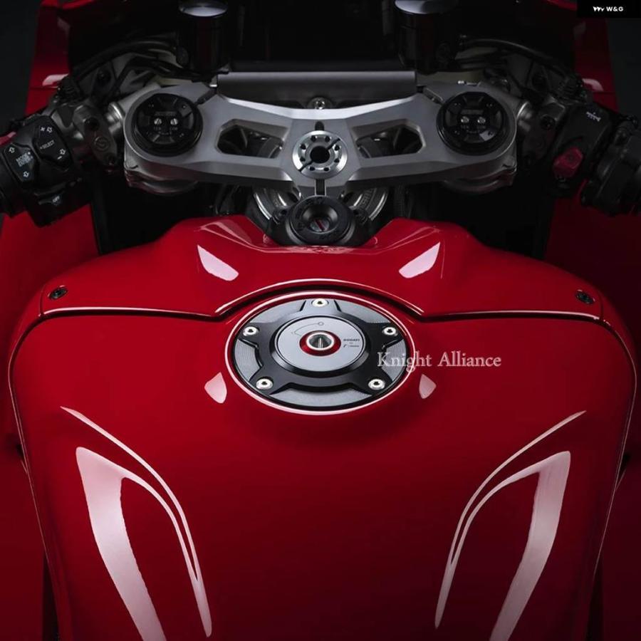 並行輸入品ドゥカティ DIAVEL V4 2023 STREETFIGHTER V2 PANIGALE 1199 1299 899 959 CNC オートバイ 燃料ガス タンクキャップ キー付きエア ボックスの画像