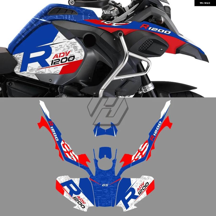 並行輸入品バイク デカール キット ケース BMW R1200GS アドベンチャー R1200 ADV 2014-2017_9