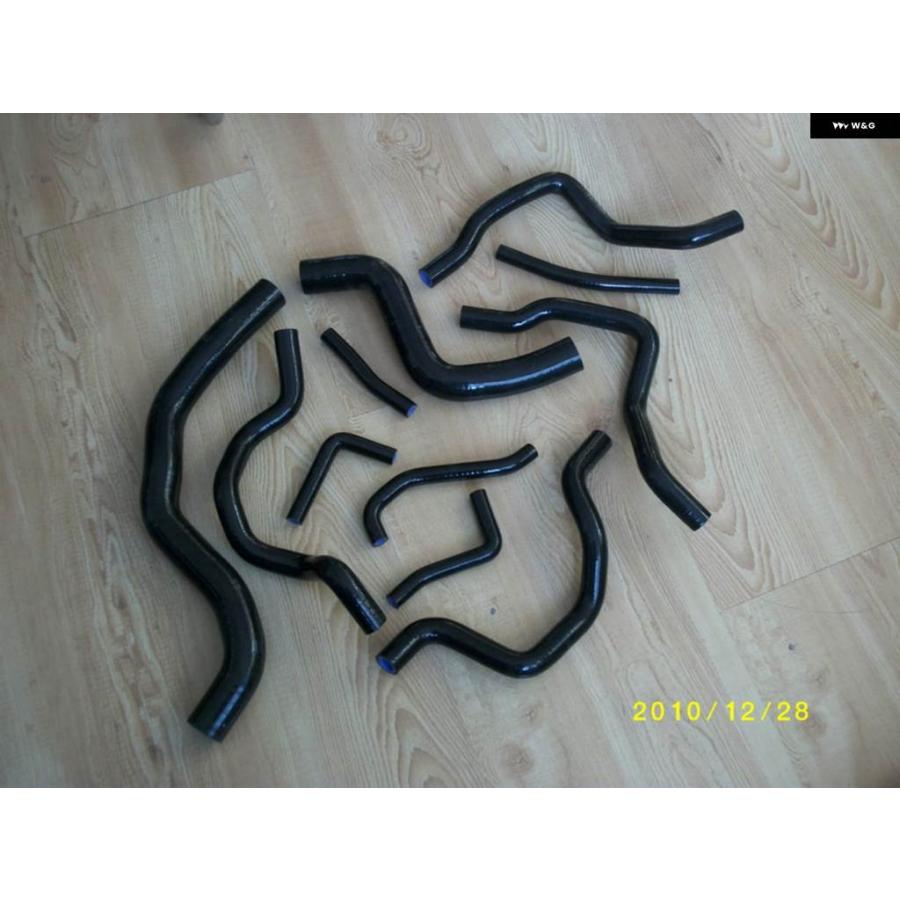 並行輸入品三菱 ランサー EVO 7 8 CT9A 4G63 ターボ 2001-2005 シリコン ラジエーター ホース パイプ チューブ 2001-05の画像