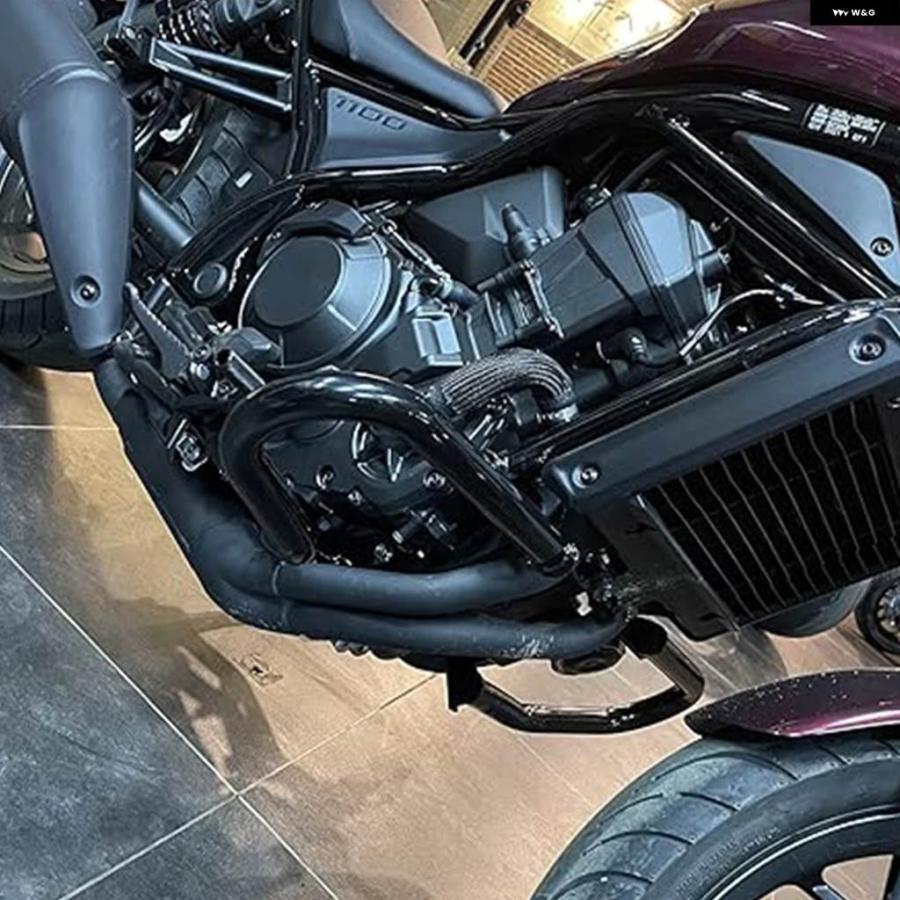 並行輸入品32MM厚 エンジン ガード ホンダ DCT CMX1100 2021-2025 オートバイ クラッシュ バー バンパー フレーム プロテクターの画像