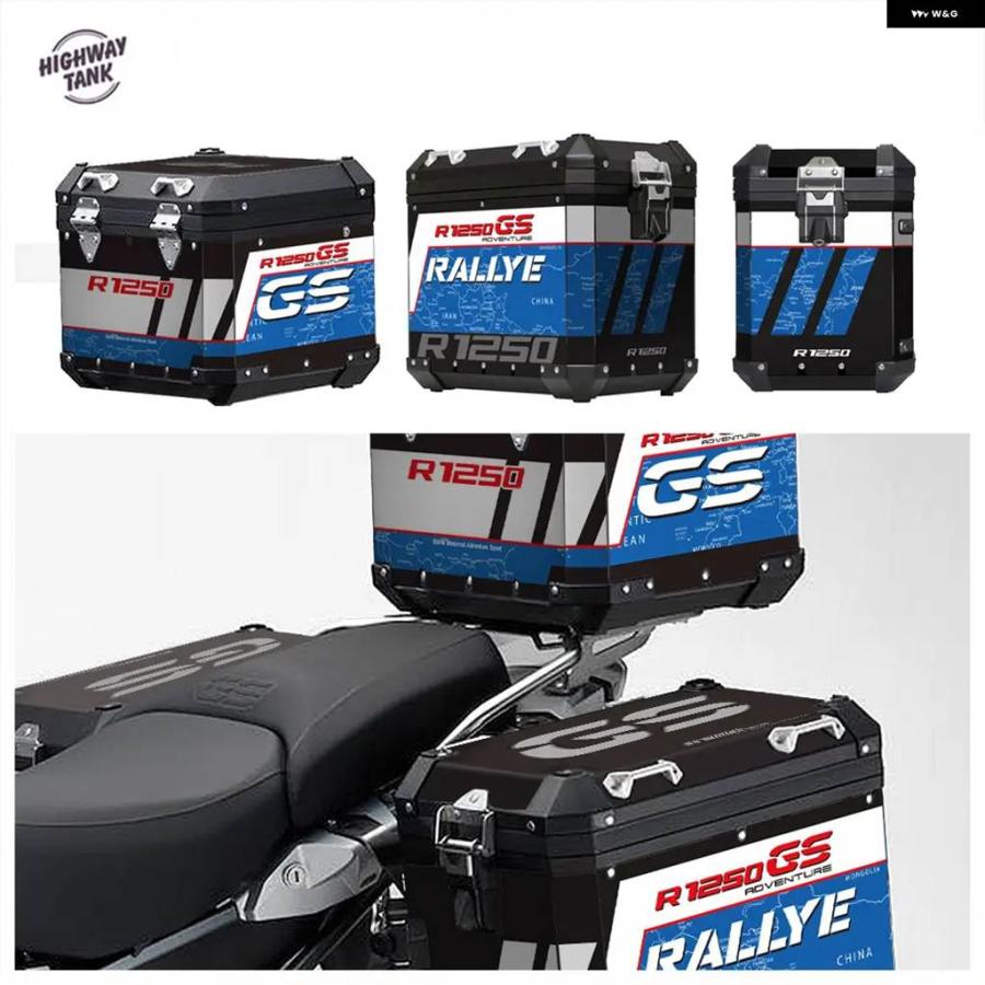 並行輸入品バイク反射 ステッカー BMW パニアケース アルミ R1200GS