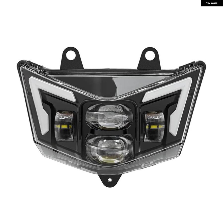 並行輸入品カワサキ D-トラッカー 125 250 KLX125 KLX150 KLX250 KLX300 2008-2023 ダート バイク モトクロス E4 LED ヘッドライト アセンブリの画像
