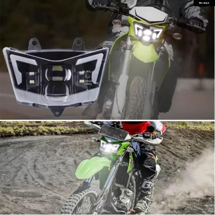並行輸入品カワサキ D-トラッカー 125 250 KLX125 KLX150 KLX250 KLX300 2008-2023 ダート バイク モトクロス E4 LED ヘッドライト アセンブリの画像