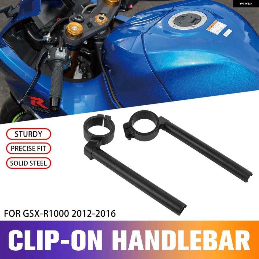 並行輸入品49MM バイククリップオン ハンドルバー スズキ GSXR1000 GSX-R1000 GSXR 1000 2012-2016 2013 2014 15 アルミ フォーク チューブの画像