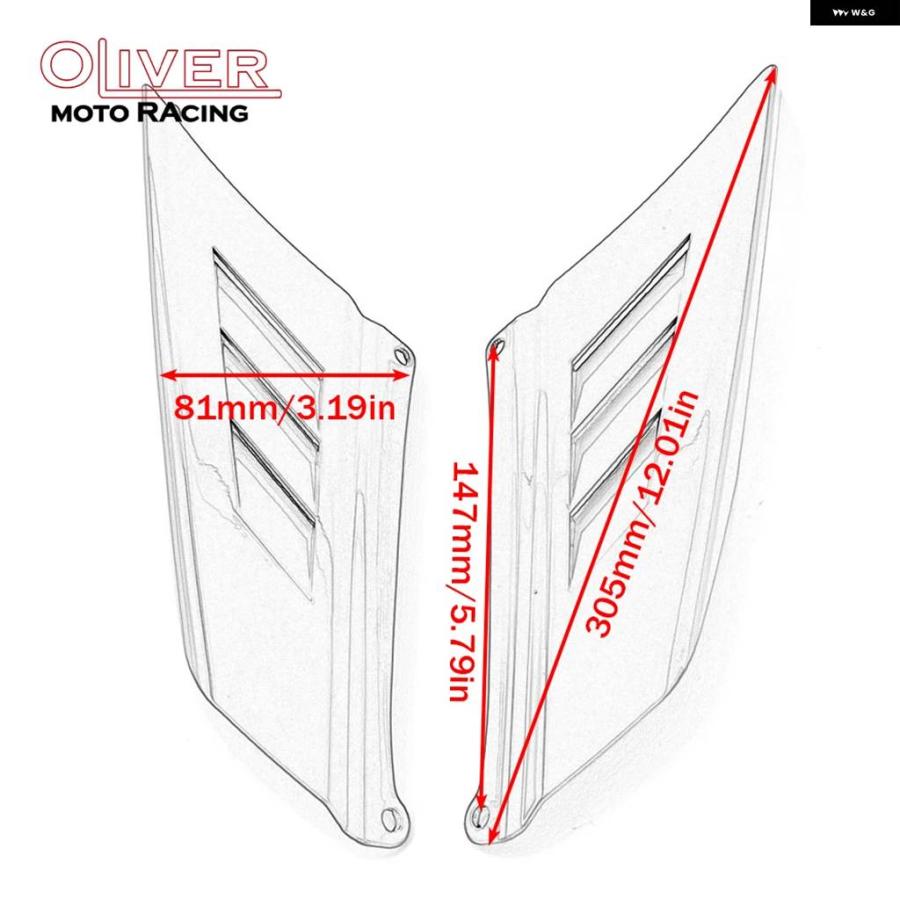並行輸入品】オートバイ リアスポイラー エアロダイナミック ウィング