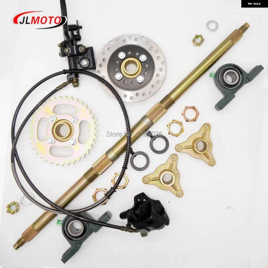 並行輸入品710MM M8*3 ホイールハブ リアアクスル アッセンブリー 428# 37T スプロケット 160MM ディスクブ_1
