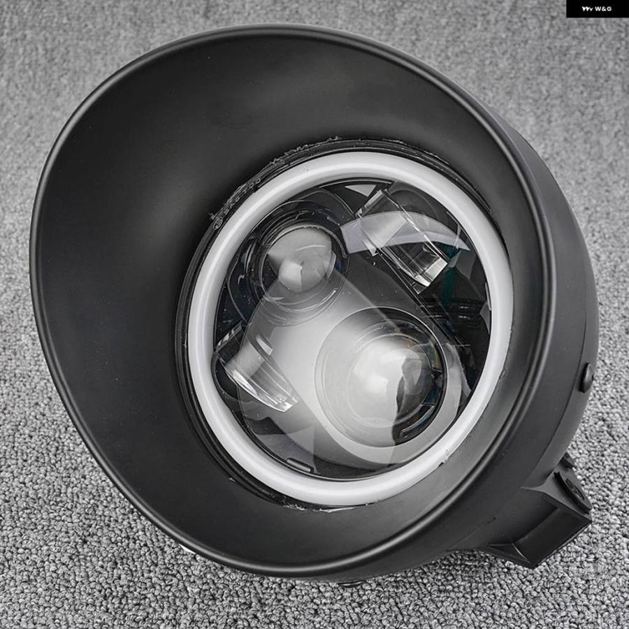 並行輸入品バイク ヘッドライト LED 5.75インチ バイク ライト システム ハーレー スポーツスター ダイナ ホンダ スズキの画像