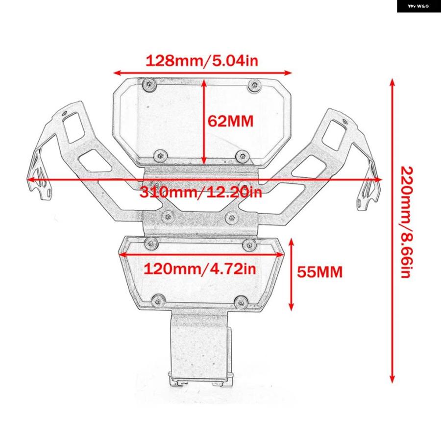 並行輸入品CFMOTO 450MT 2024-2025 バイク ヘッドライト プロテクター ライトカバー ガード MT450  カの画像
