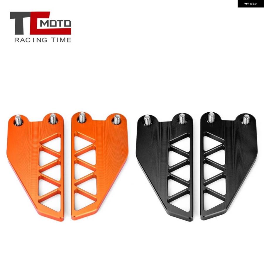 並行輸入品オートバイ フットペグ フットレスト リアセット ヒールプレート ガード プロテクター KTM DUKE 390 250の画像