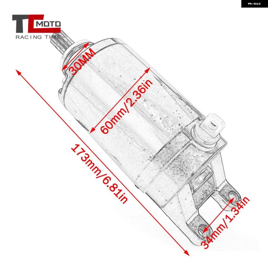並行輸入品スターターモーター FOR トライアンフ STREET TRIPLE 675 R 675R 2008-17 / TIGEの画像