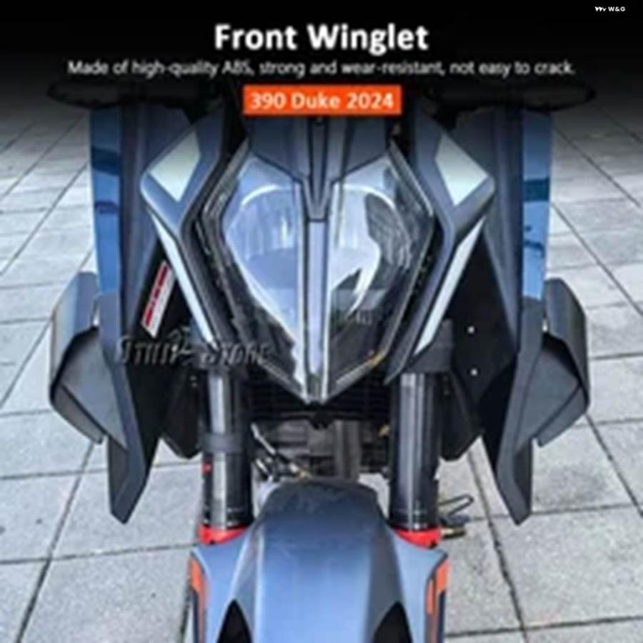 並行輸入品オートバイ アクセサリー ウィングレット スポイラー サイドウィンド ABSフロント フェアリング プロテクター 390の画像