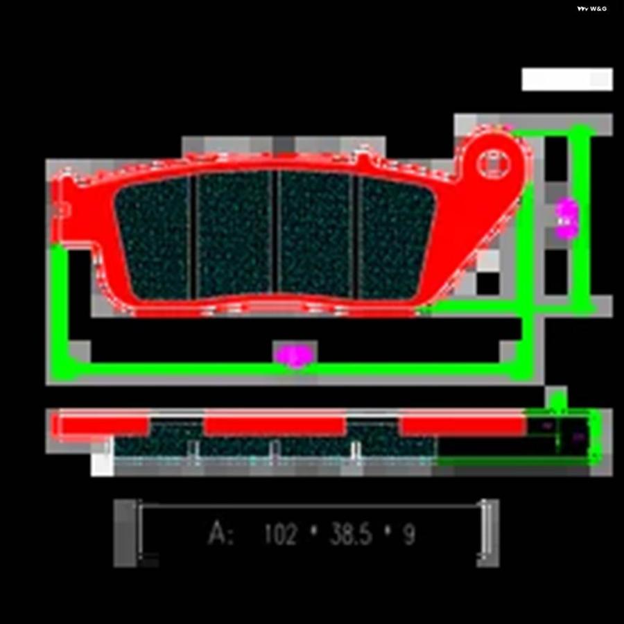並行輸入品セラミック フロントリア ブレーキ パッド トライアンフ ストリートトリプル 675 2007-2012 タイガー 80_8