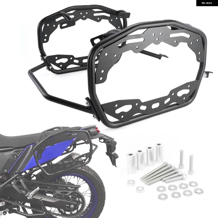 並行輸入品ヤマハ XTZ690 2019 - 24 オートバイ サドルバッグ サポート バー取り付け ブラケット サイドパニアラッ_2