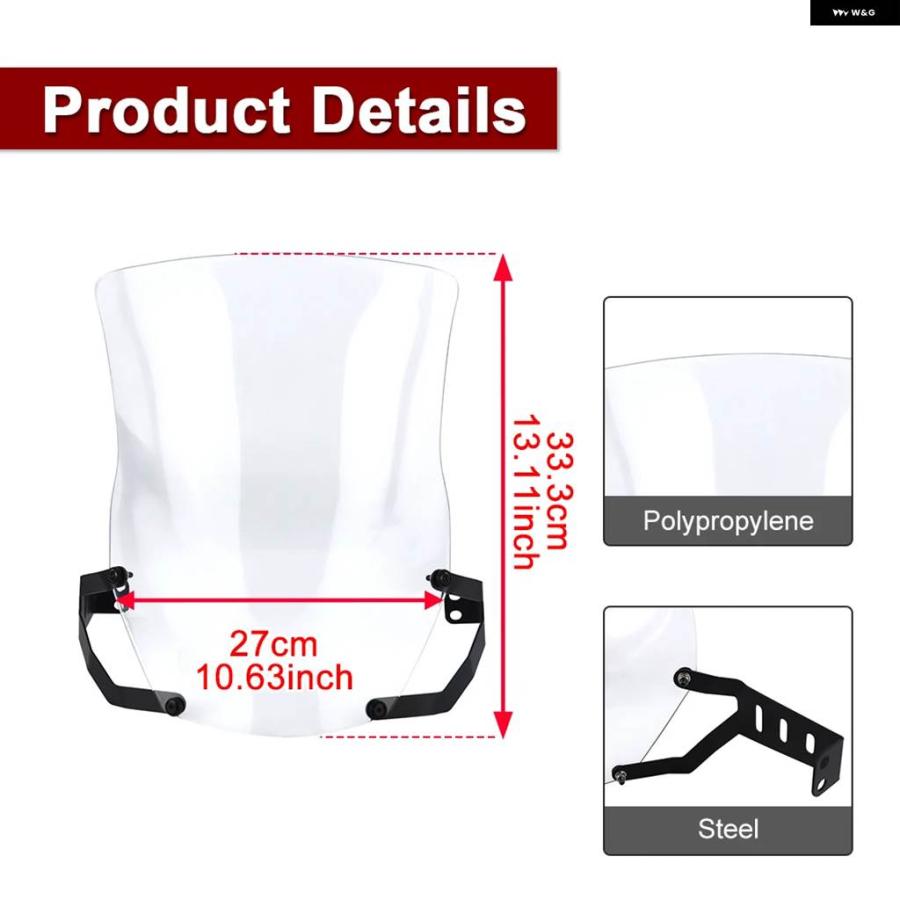 並行輸入品ホンダ CRF250L 2013-2020 CRF300L 2021 - 24 オートバイ フロント ウインドスクリーンの画像