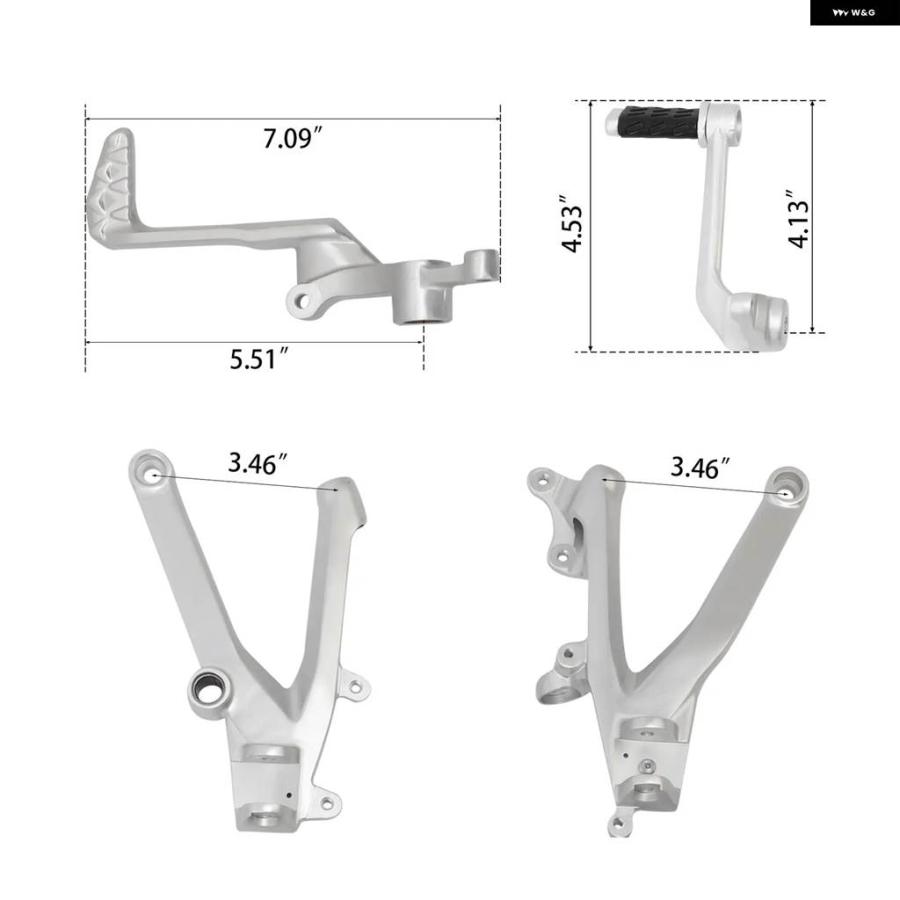 並行輸入品ドゥカティ パニガーレ V4 2018-2022 V4 R 2019-2020 オートバイ フットペグ フットレスト ブの画像