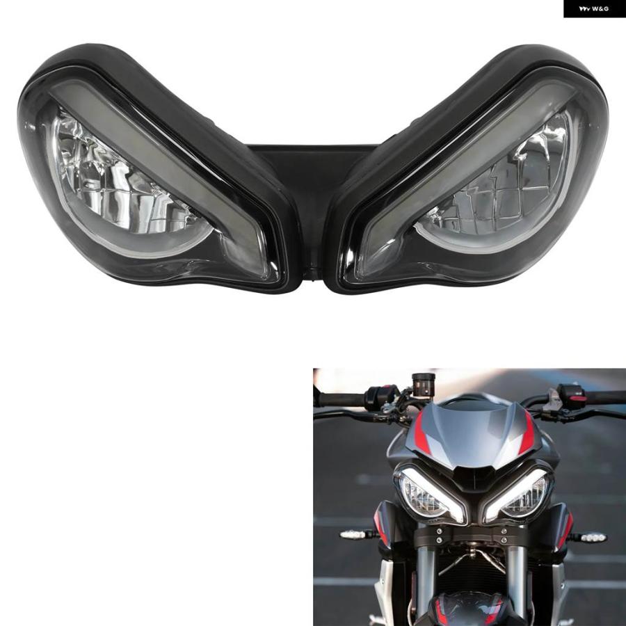 並行輸入品フロントLED ヘッドライト ランプ トライアンフ ストリートトリプル 765R 765RS 2020 2021 202の画像