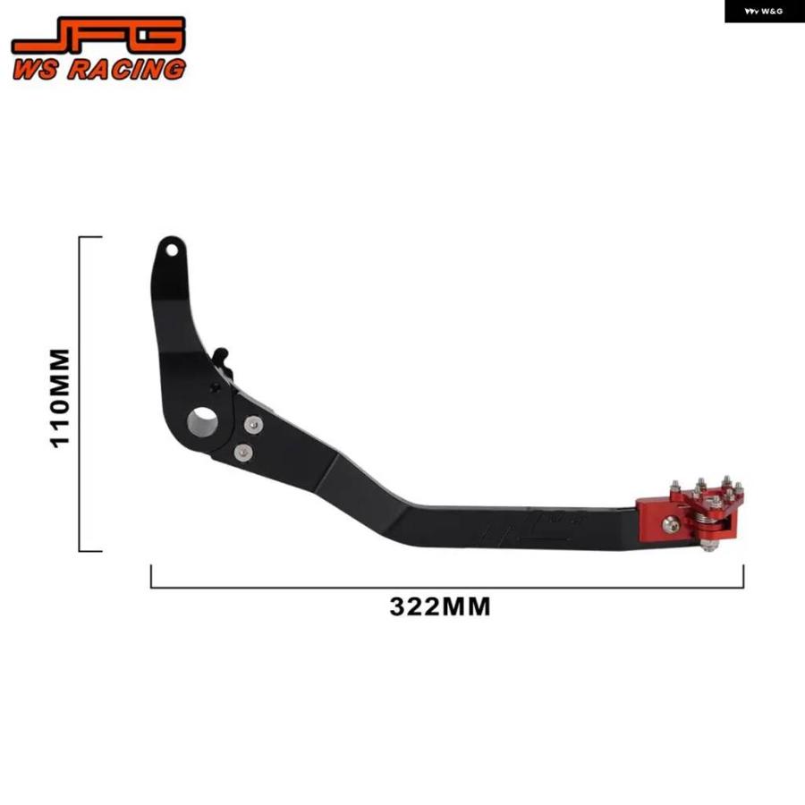 並行輸入品オートバイ 足側ブレーキペダル レバー 延長 ホンダ CRF110F 2013-2023 ダートピット バイク ブラック_3