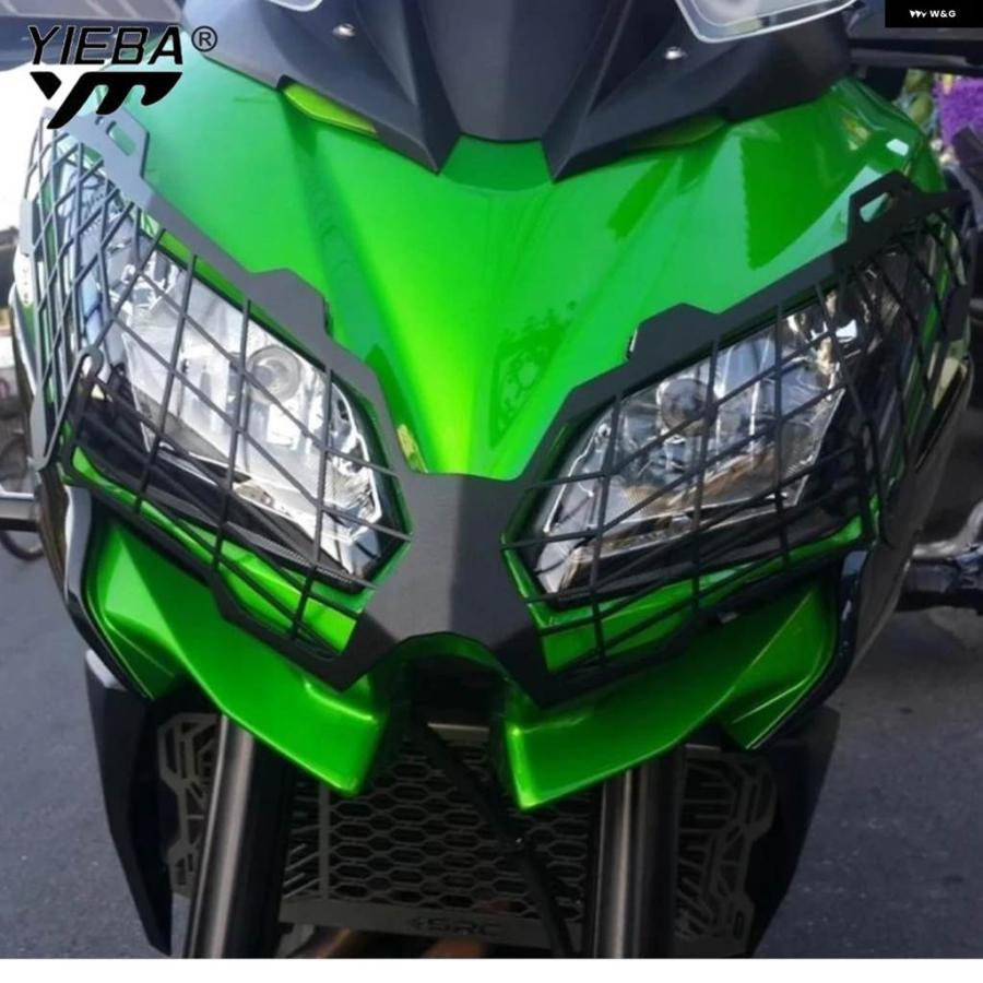 並行輸入品カワサキ VERSYS 1000 KLE1000 2019-2022-2023 VERSYS 650 2015-2021 ヘッドライト プロテクター グリル ヘッドランプ ヘッドライト カバーの画像