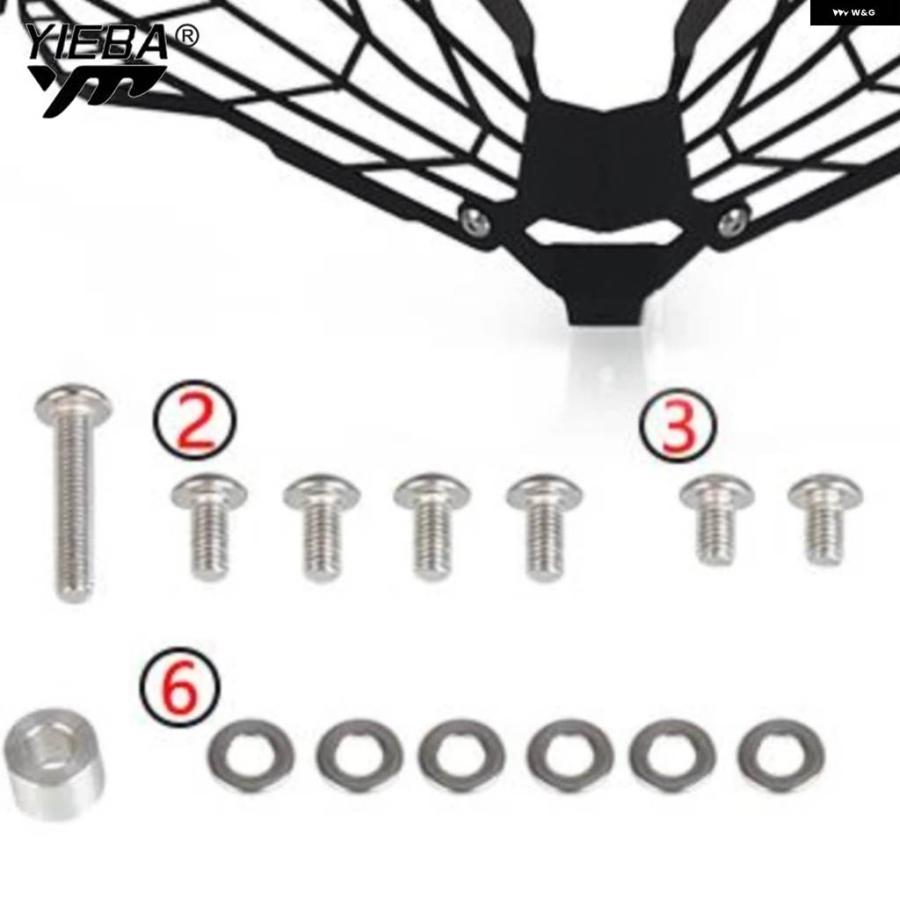 並行輸入品カワサキ VERSYS 1000 KLE1000 2019-2022-2023 VERSYS 650 2015-2021 ヘッドライト プロテクター グリル ヘッドランプ ヘッドライト カバーの画像