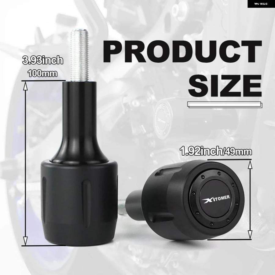 並行輸入品クラッシュ プロテクター パッド ヤマハ FZ1-N 2006-2012 FZ1-S 2006-2016 FZ8-FAZER 800 2010-2016 バイク フレーム スライダー 落下の画像