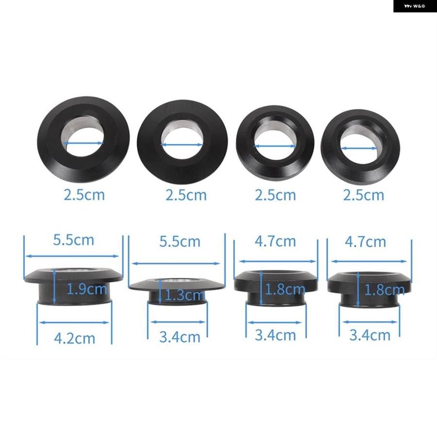 並行輸入品4PCS キャプティブ オートバイ レーシング ホイール スペーサー アルミ アクセサリー カワサキ ZX-10R 2016 - 19の画像