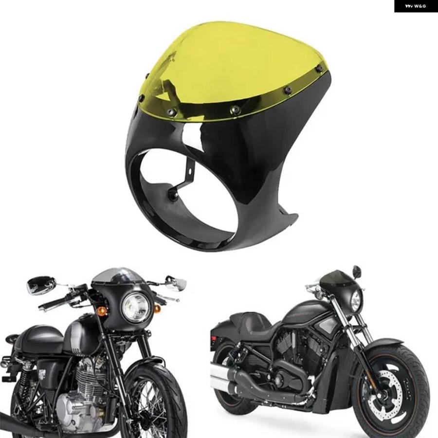 並行輸入品バイクコントラストカラーウィンドスクリーン カスタム ウィンドシールド オートバイ ウィンドシールド フェアリング プロ_3
