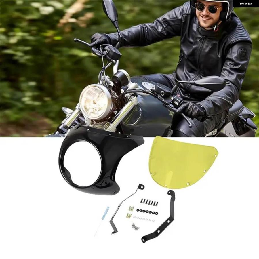 並行輸入品バイクコントラストカラーウィンドスクリーン カスタム ウィンドシールド オートバイ ウィンドシールド フェアリング プロ_4