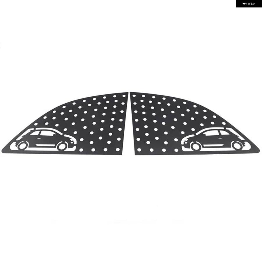 並行輸入品】フィアット 500 2007-2025 アルミ ブラック リア三角