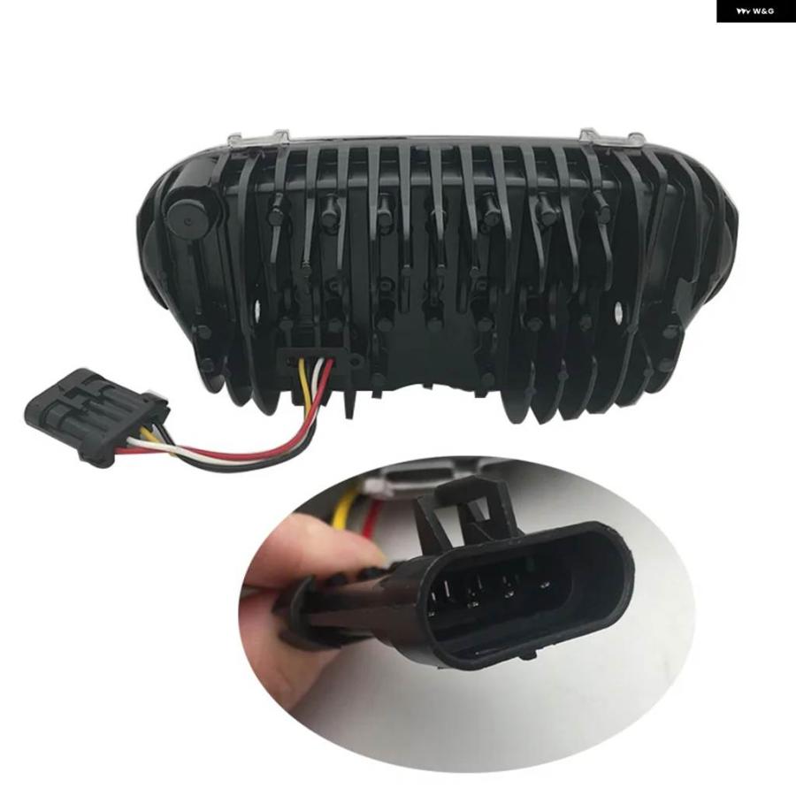 並行輸入品ファットボブ ヘッドライト オートバイ LED ハイロービーム ホワイト DRL 55W フロントドライビングランプ フ_5