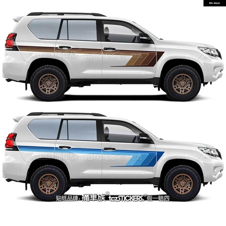 並行輸入品 ステッカー トヨタ プラド LC150 外観レトロスポーツ