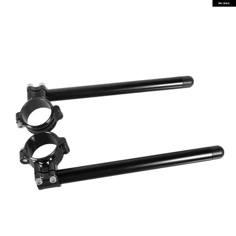 並行輸入品2ピース CNCアルミ バイク ハンドルバー 52MM クリップオン 7/8インチ 22MM チューブ GSXR1100の画像