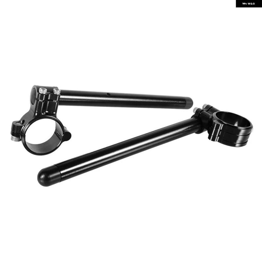 並行輸入品2ピース CNCアルミ バイク ハンドルバー 52MM クリップオン 7/8インチ 22MM チューブ GSXR1100の画像