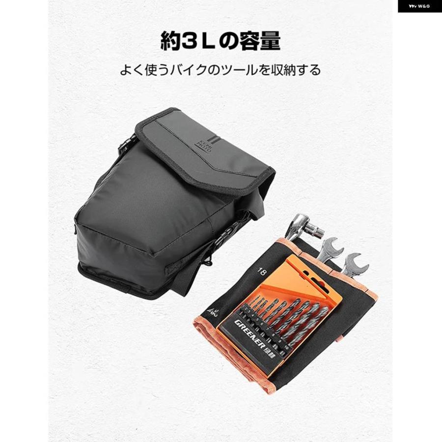 並行輸入品カワサキ エリミネーター SE 500 400 フレーム クラッシュ バー 防水 バッグ リペア ツール 収納 サイドパ_2