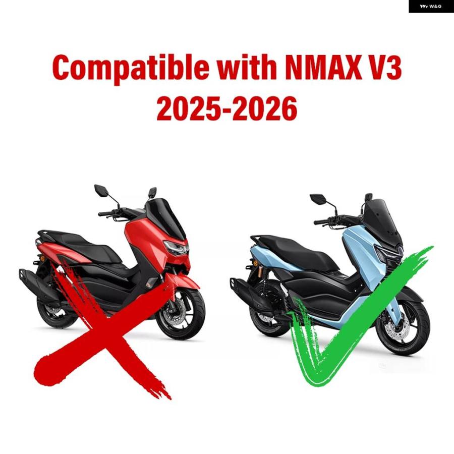 並行輸入品ヤマハ 155 NMAX125 NMAX155 V3 2025 バイク レッグ フェアリング ガード プロテクター サイの画像
