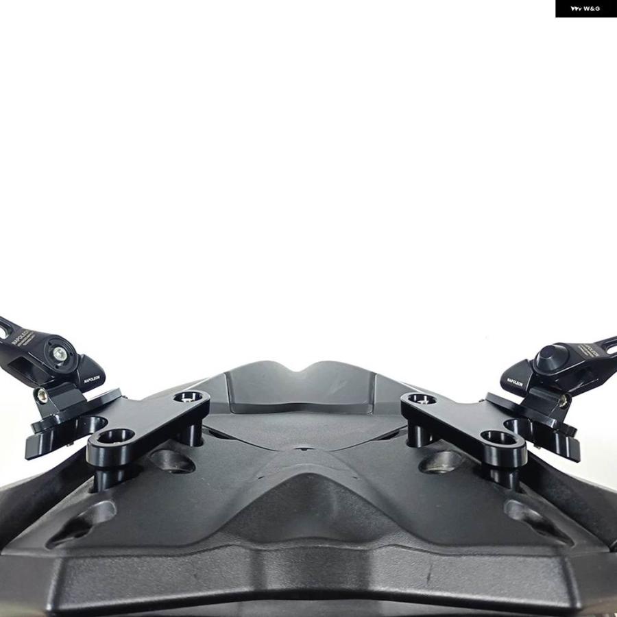 並行輸入品オートバイ サイドバックミラー 固定 ブラケット ミラー ホルダー ヤマハ XMAX300 X-MAX 250 125_7
