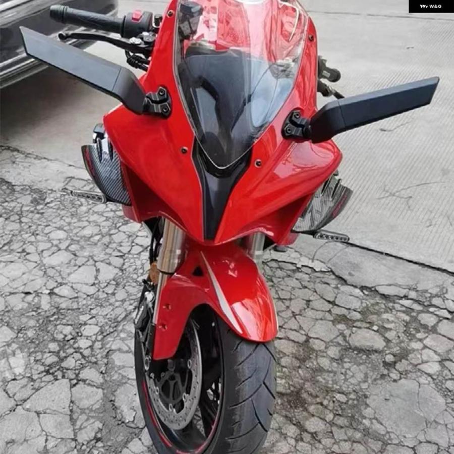 並行輸入品ヤマハ YZF-R15 YZF R3 R25 R1 R6 R125 バイク 固定ウィングミラー 調整可能 回転式 バック_4