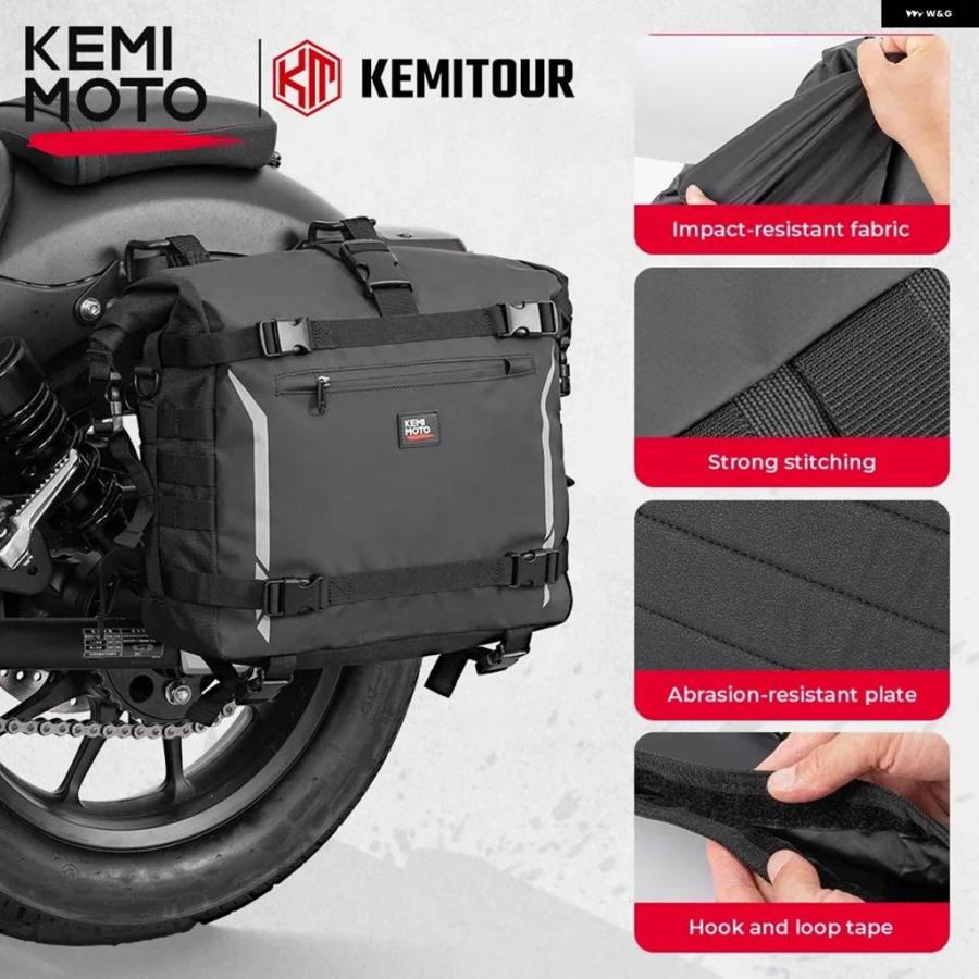 並行輸入品バイク サドルバッグ 18L 防水 サイドバッグ ホンダ CT125 トレイル 125 レブル カワサキ エリミネーター_2