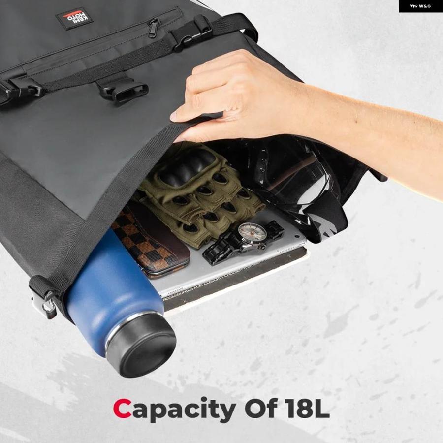 並行輸入品バイク サドルバッグ 18L 防水 サイドバッグ ホンダ CT125 トレイル 125 レブル カワサキ エリミネーター_6