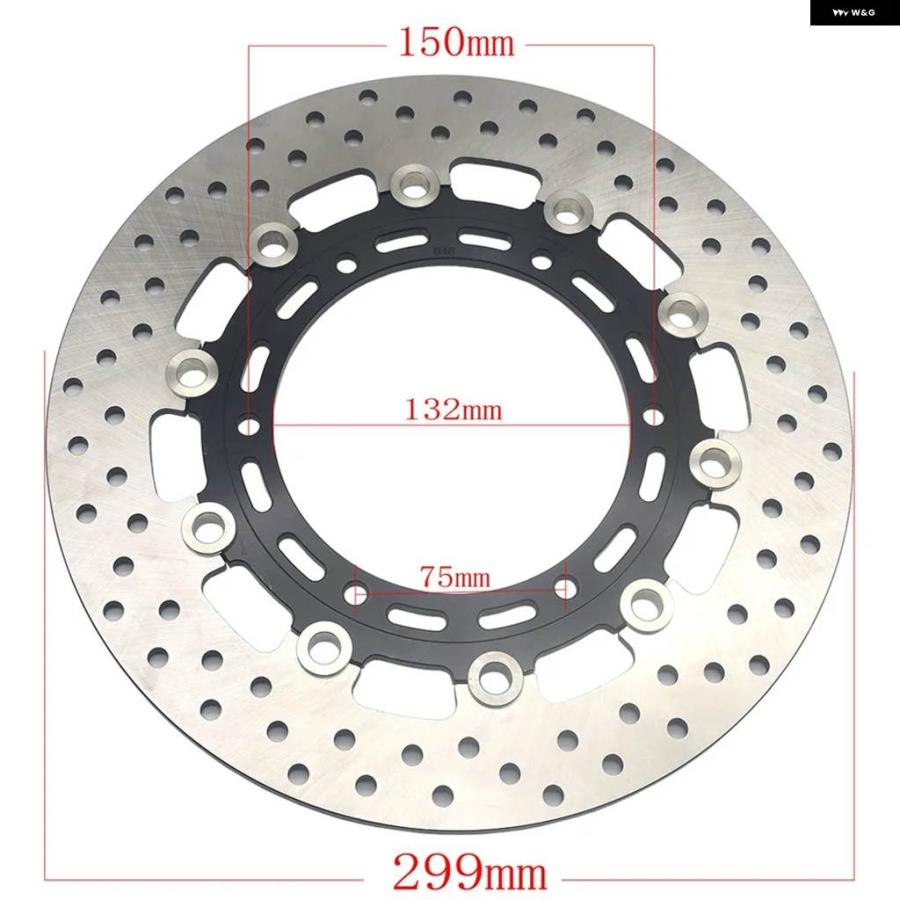 並行輸入品299MM フロント ブレーキディスク ローター ヤマハ XV1900 A 2006-2008 XV1700 2003-の画像