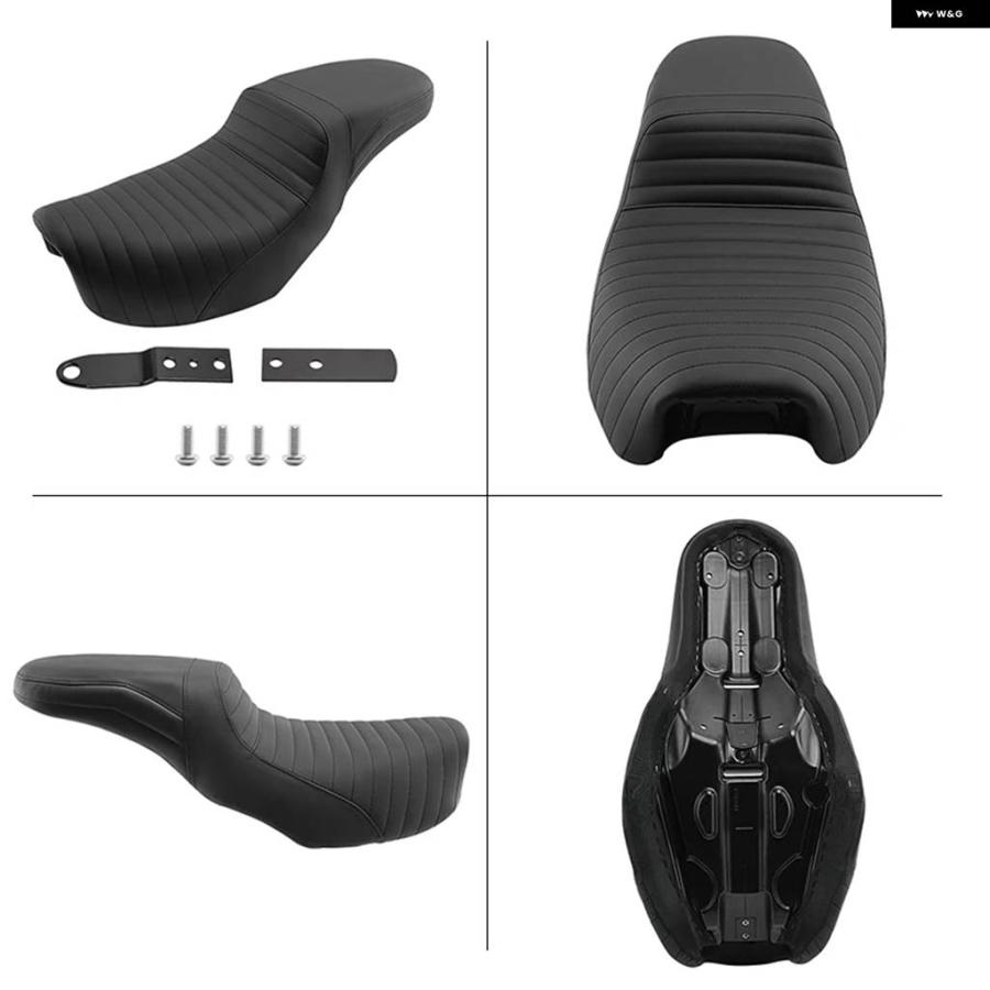 ブランド登録なし - 並行輸入品自動二輪車 向こう正面１番ウッド リアパッセンジャー用ツーアップ 座布団 腰掛け覆面すること ハーレー ダイナ スーパーグラ