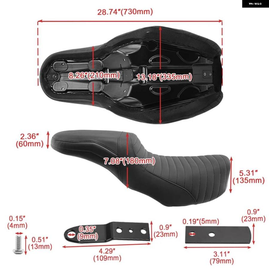 ブランド登録なし - 並行輸入品自動二輪車 向こう正面１番ウッド リアパッセンジャー用ツーアップ 座布団 腰掛け覆面すること ハーレー ダイナ スーパーグラ