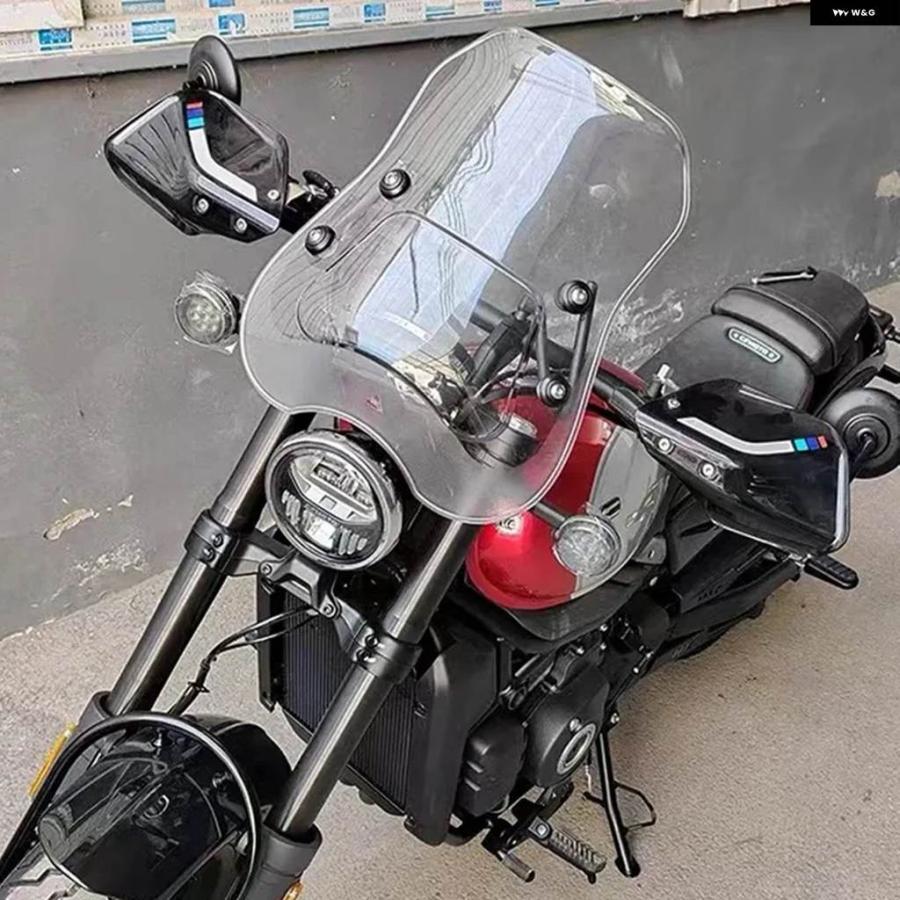 並行輸入品オートバイ 450CLC 風防エクステンション 風防 ウィンドデフレクター ブラケット CFMOTO CLC450 45