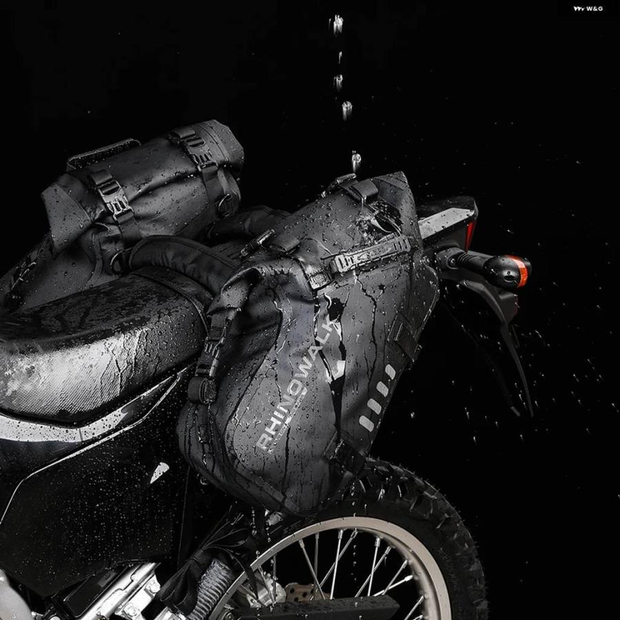 並行輸入品バイク サイドバッグ 2個 防水 9L モトクロス サドルバッグ モーターバックシート テールバッグ ホンダ スズキ ヤマハ KTM