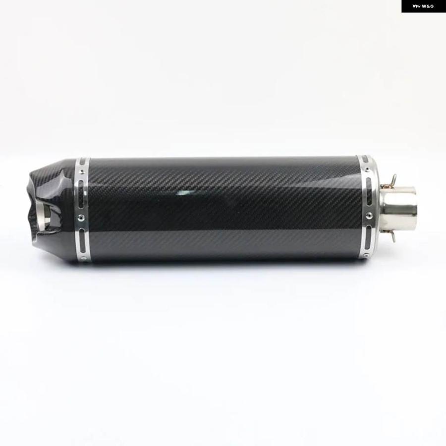 並行輸入品38-51MMカーボン バイク エキゾースト 汎用 470MM長 マッフル パイプ CB400 CB600 CBR600_1