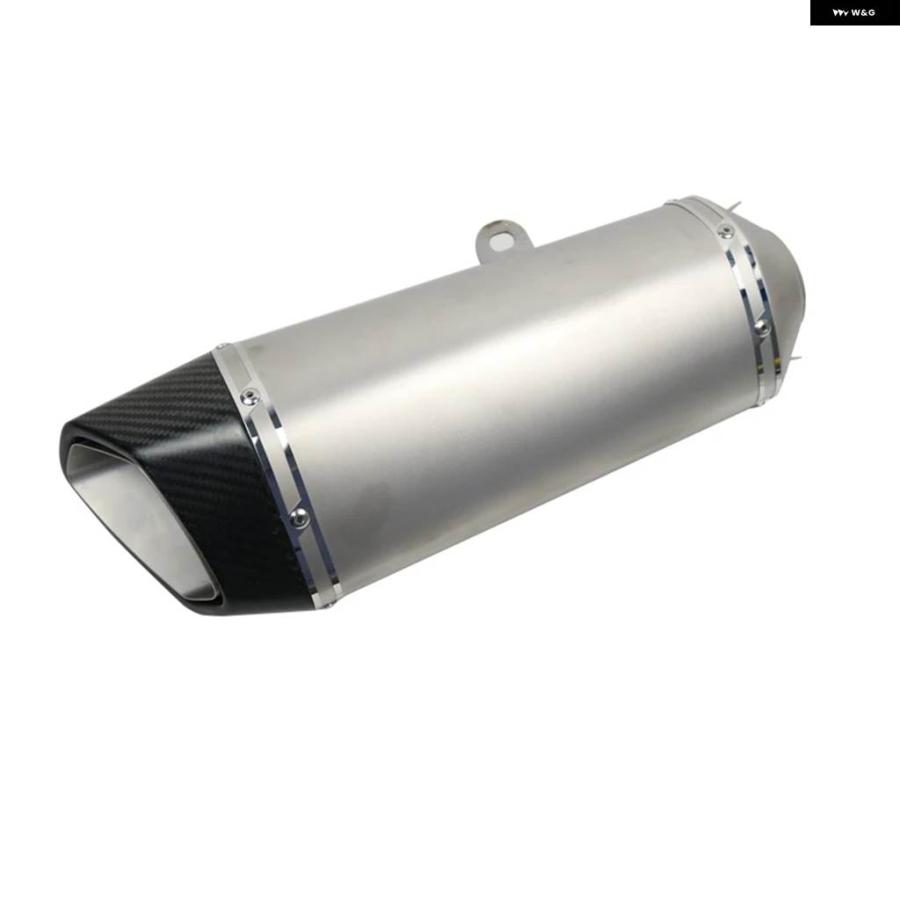 並行輸入品60MM バイク 排気GPマフラー 405MMビッグ パイプ ステンレス カーボン 600CC ヤマハ R1 R6 R3_5