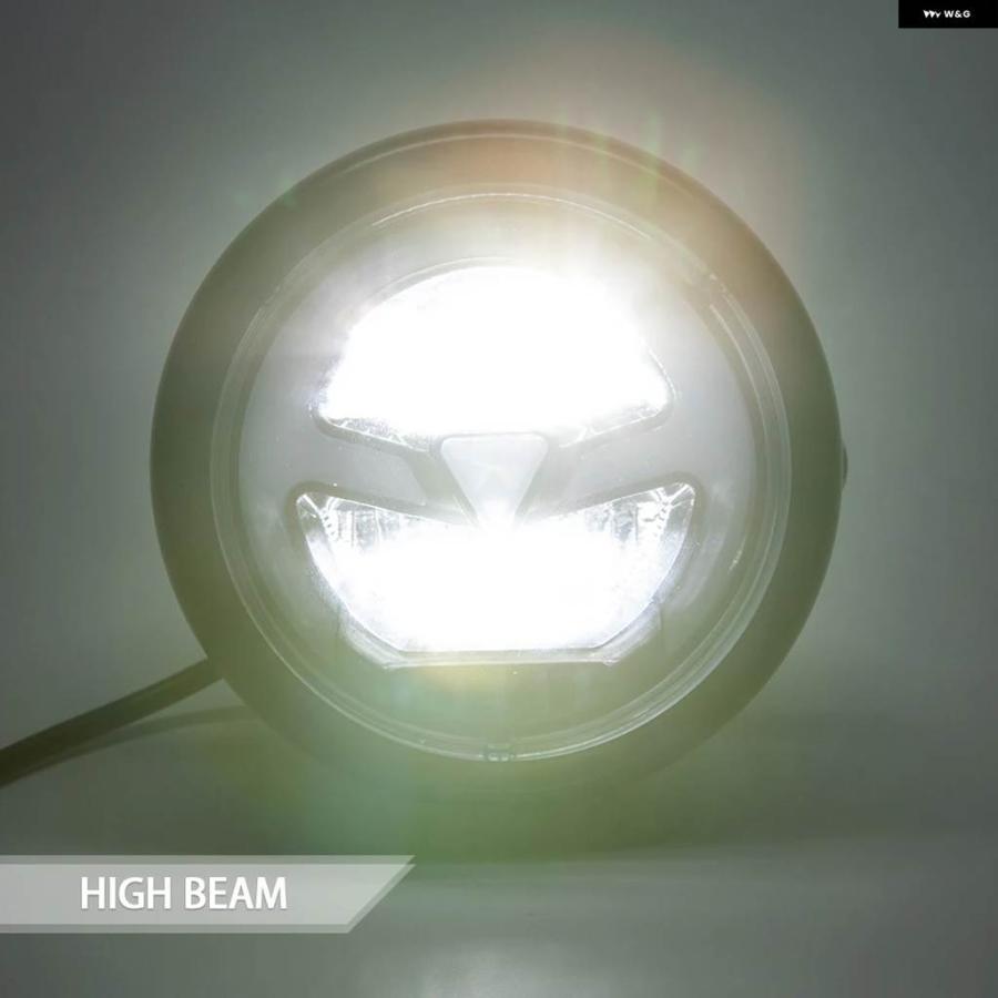 並行輸入品6.5インチ バイク LED ヘッドライト ハイロービームDRL ハーレー カフェ用 BMW R1200GSアドベンチャー用レーサーの画像