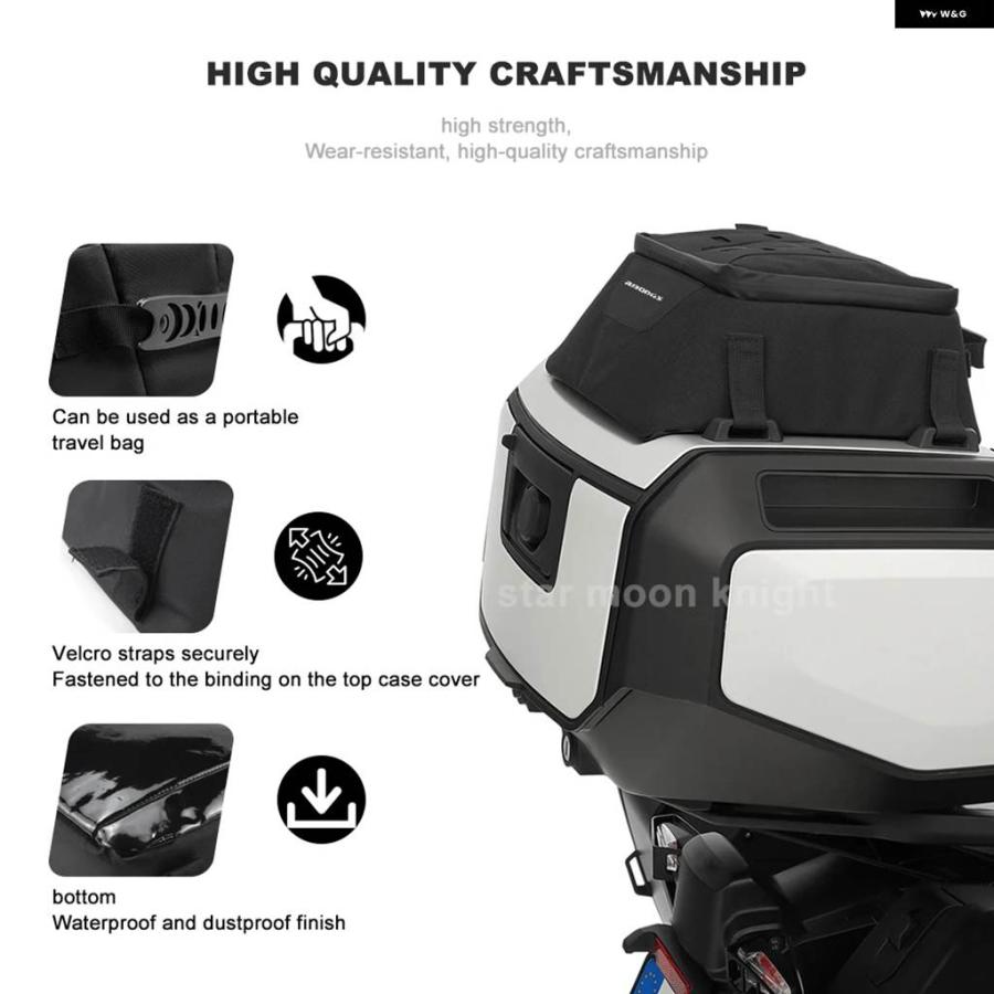 並行輸入品バリオ トップケース 延長 バッグ バイク トップ ボックス BMW R1300GS 1300 アクセサリー 防水 ツーリング ツールバッグの画像