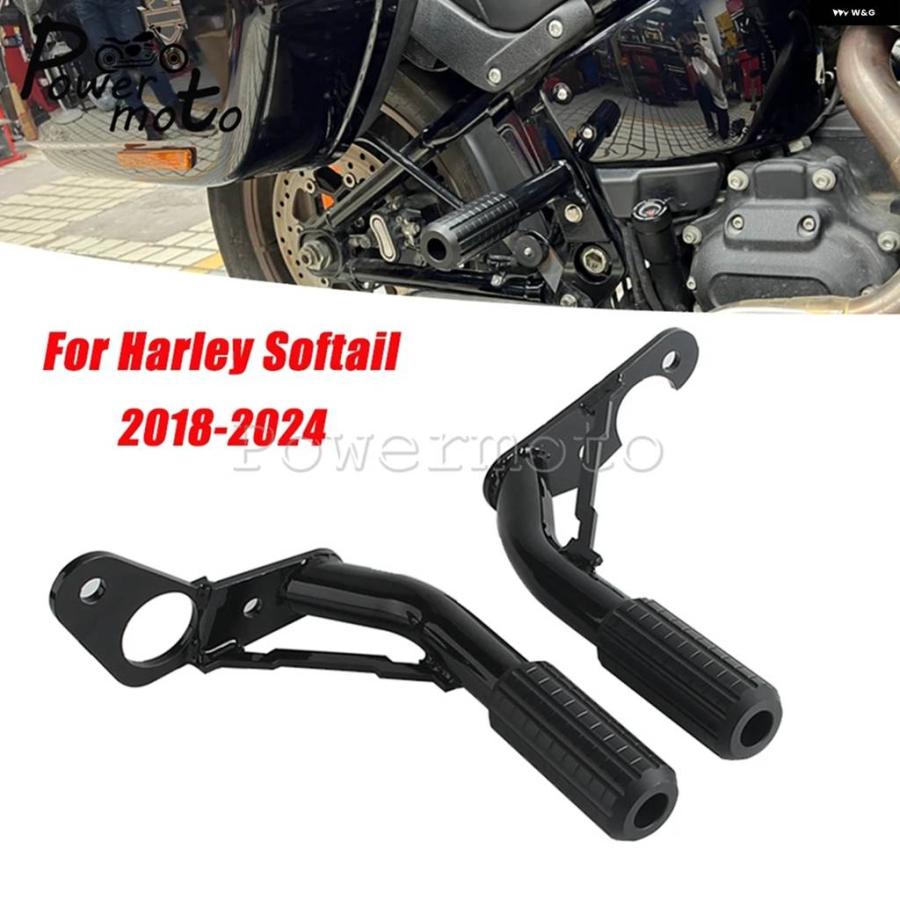 並行輸入品リア クラッシュ バー バイク 乗員用ペグ スライダー プロテクター ハーレー SOFTAIL FXBB FXBBS FXFB FXFBS FXSTFXLR FXLRST 18-24_1